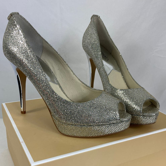 Michael Michael Kors Women’s York Peep Toe Pump Size 8.5M - Picture 1 of 7